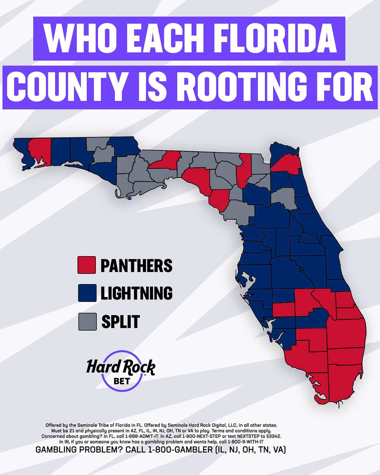 Fl hockey by county: Lightning vs Panthers