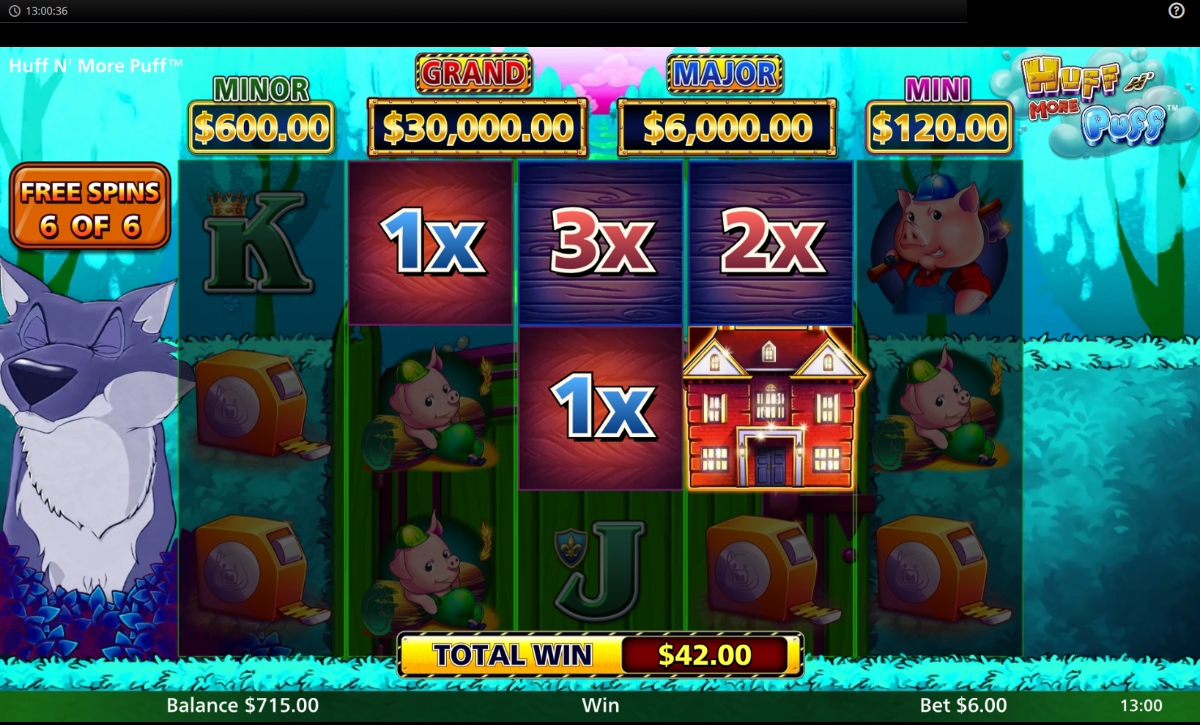 Huff N More Puff Free spins