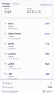 Crash Out Parlay 11/3/25